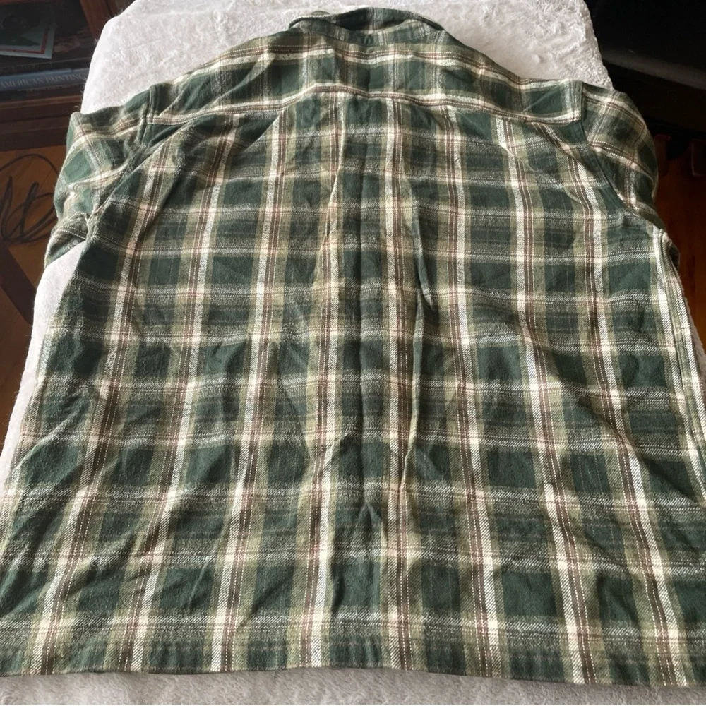 Saint Johns Bay heavy weight Green Plaid Men's flannel XXL